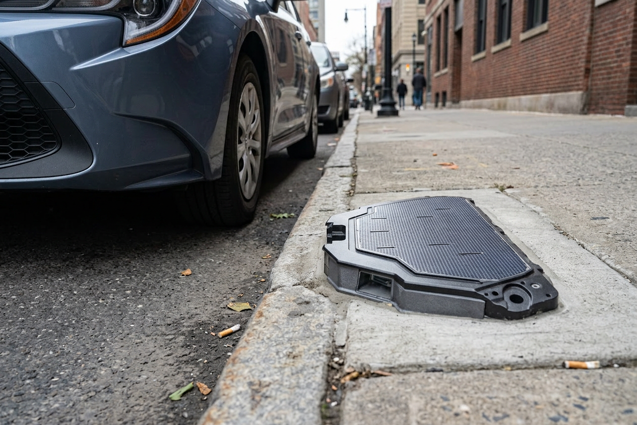 CurbMaster sensors deployed across curb geometries