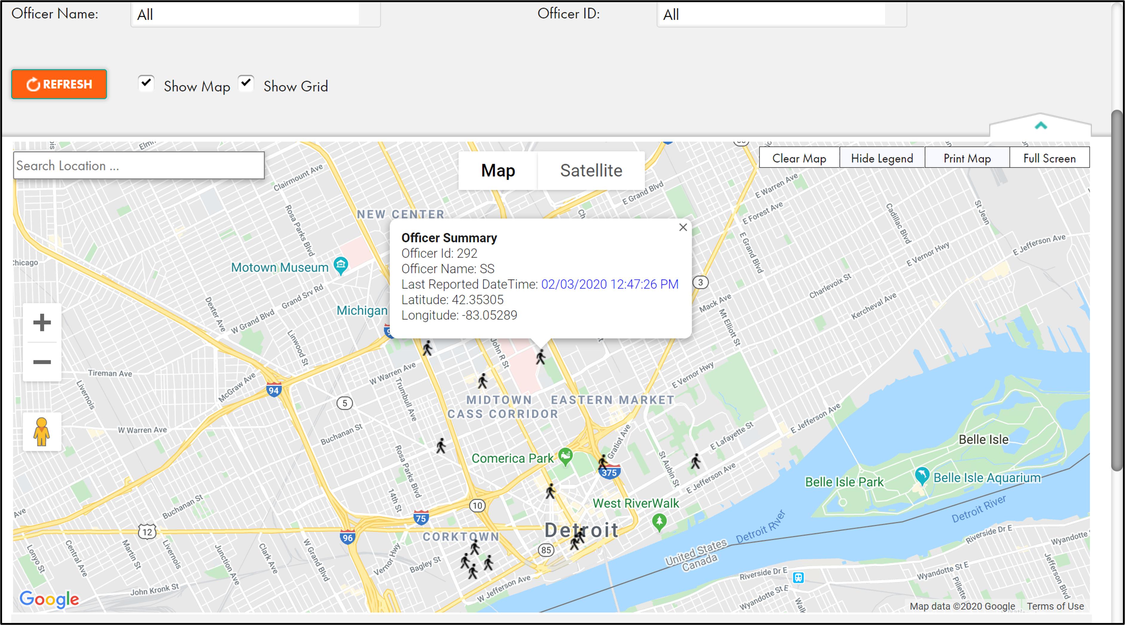 PEMS unified analytics dashboard showing integrated data across the curb