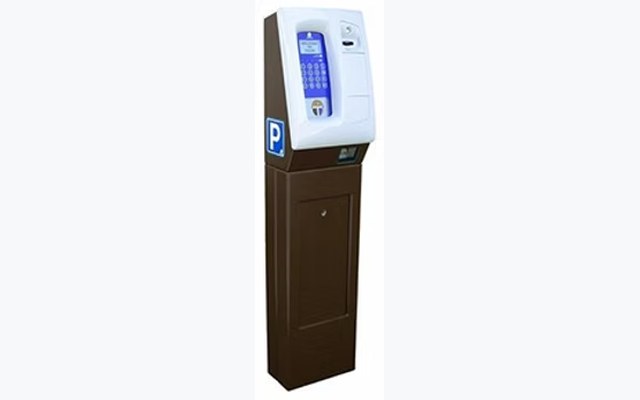 Multi-space pay station kiosk, 1999